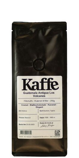 Guatemala Antigua Los Volcanes kaffe 250 g. (Malet kaffe)
