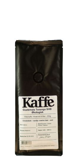 Guatemala Huehuetenango Økologisk 250 g (Malet kaffe)