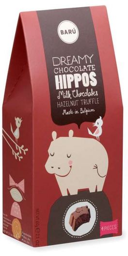 Barú - Dreamy Hippos Milk Chocolate Hazelnut Truffle