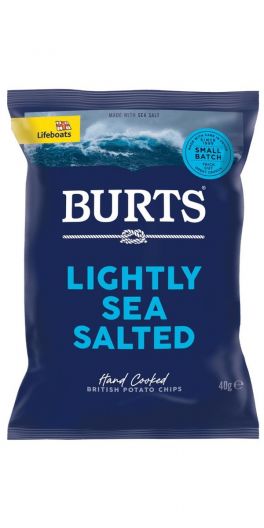 Burts Chips, Sea Salt 40 gr.
