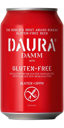 Estrella Damm, Daura Glutenfri 33 cl. Can