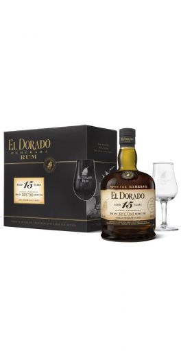 El Dorado 15 års m. 2 glas