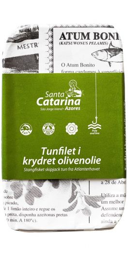 Grøndals, Tunfilet i krydret olivenolie 120 g.