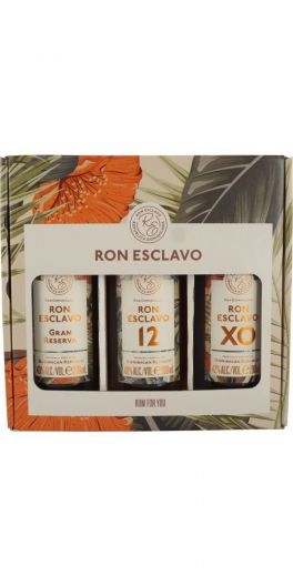 Ron Esclavo Giftbox, Gran Reserva, 12, XO 3x20cl