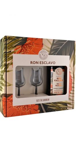 Ron Esclavo Gran Reserva 70 cl Giftbox Inkl. 2 glas