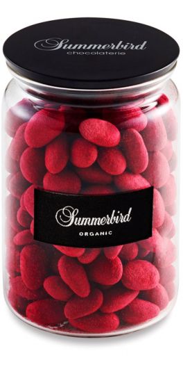 Summerbird - Raspberry Red Mandler, Glas