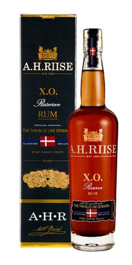 A.H. Riise X.O. The Thin Blue Line  40% 70 cl.